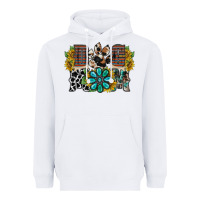 White dog mom western Heavyweight Hoodie - RacoonDesign