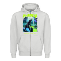 Dove Grey r.l. stine goosebumps nightmare halloween werewolf fever swamp essenti Zipper Hoodie - lanVoArt