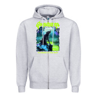 Heather Grey r.l. stine goosebumps nightmare halloween werewolf fever swamp essenti Zipper Hoodie - lanVoArt