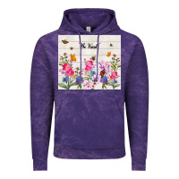 Cloud Purple be kind wildflower Vintage Hoodie - TumblerDesignByShophia