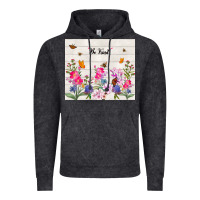 Vintage Black be kind wildflower Vintage Hoodie - TumblerDesignByShophia