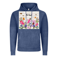 Vintage Denim be kind wildflower Vintage Hoodie - TumblerDesignByShophia