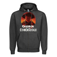 Charcoal Heather children of the corn halloween cornhole the kids' spooky horror movie Zipper Hoodie - lanVoArt