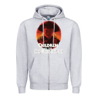 Heather Grey children of the corn halloween cornhole the kids' spooky horror movie Zipper Hoodie - lanVoArt