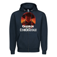 Navy children of the corn halloween cornhole the kids' spooky horror movie Zipper Hoodie - lanVoArt