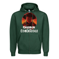 Sports Green children of the corn halloween cornhole the kids' spooky horror movie Zipper Hoodie - lanVoArt