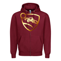 Burgundy mens best rocket league cute gifts Zipper Hoodie - lanVoArt