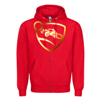 Red mens best rocket league cute gifts Zipper Hoodie - lanVoArt