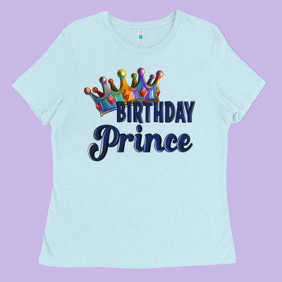 Birthday Prince Ladies Tee Designed By Artiststas