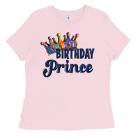 Bubblegum Pink birthday prince Ladies Tee - Artiststas