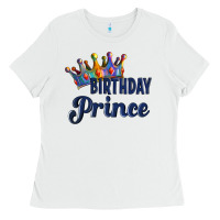 White birthday prince Ladies Tee - Artiststas