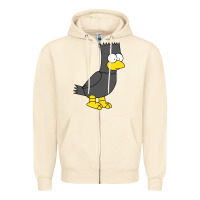 Sandshell bart as edgar allen poe raven nevermore halloween Zipper Hoodie - lanVoArt