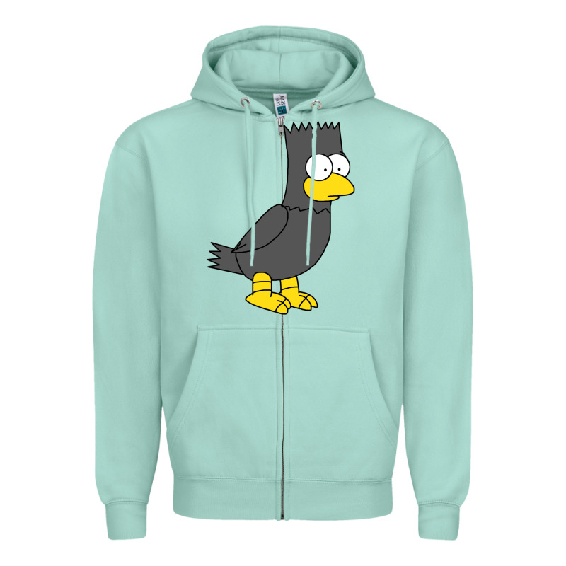 Bart As Edgar Allen Poe Raven Nevermore Halloween Zipper Hoodie by lanVoArt | Teevron