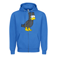 True Royal bart as edgar allen poe raven nevermore halloween Zipper Hoodie - lanVoArt