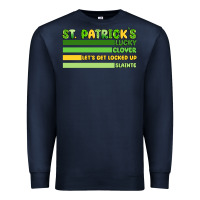 Navy st. patrick's lucky clover  artiststas Premium Sweatshirt - Artiststas