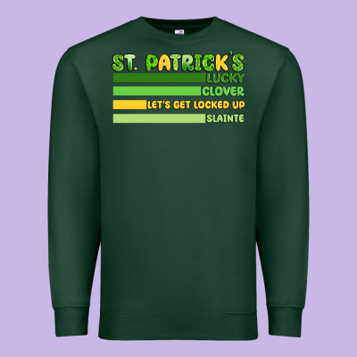 St. Patrick's Lucky Clover  Artiststas Premium Sweatshirt Designed By Artiststas