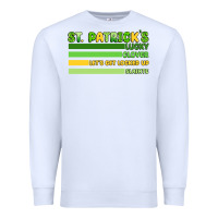 White st. patrick's lucky clover  artiststas Premium Sweatshirt - Artiststas