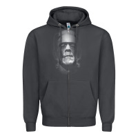 Smoke frankenstein monster boris karloff face Zipper Hoodie - lanVoArt
