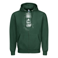 Sports Green frankenstein monster boris karloff face Zipper Hoodie - lanVoArt