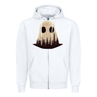 White forrest ghost Zipper Hoodie - lanVoArt