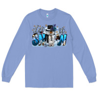 Colony Blue let it snow Long Sleeve Tee - CowGirlArtShop