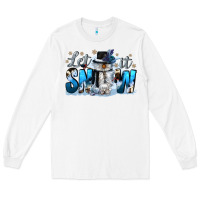 White let it snow Long Sleeve Tee - CowGirlArtShop