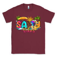 Burgundy salty vibes Classic Tee - RanaPortraitStore