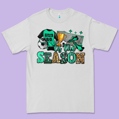 Tis The Season Soccer Premium Tee Designed By Jasminsmagicworld