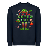 Navy im the gamer elf Heavyweight Sweatshirt - FaDigitalArtStudio