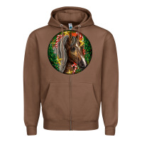 Chestnut Tennessee Horse Christmas Zipper Hoodie - LillyAllenDesigns