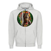 Dove Grey Tennessee Horse Christmas Zipper Hoodie - LillyAllenDesigns