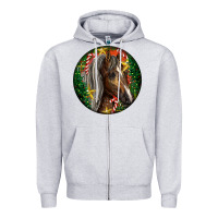 Heather Grey Tennessee Horse Christmas Zipper Hoodie - LillyAllenDesigns