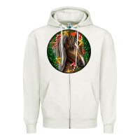 Oatmeal Heather Tennessee Horse Christmas Zipper Hoodie - LillyAllenDesigns