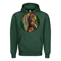 Sports Green Tennessee Horse Christmas Zipper Hoodie - LillyAllenDesigns