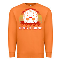 Carrot Halloween Bitches Be Trippin Jason Mask Premium Sweatshirt - lanVoArt