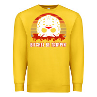 Lemon Halloween Bitches Be Trippin Jason Mask Premium Sweatshirt - lanVoArt