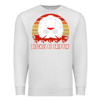Oatmeal Heather Halloween Bitches Be Trippin Jason Mask Premium Sweatshirt - lanVoArt
