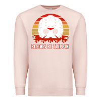 Pale Pink Halloween Bitches Be Trippin Jason Mask Premium Sweatshirt - lanVoArt