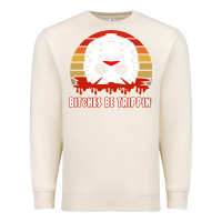 Sandshell Halloween Bitches Be Trippin Jason Mask Premium Sweatshirt - lanVoArt