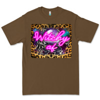 Cacao Witchy Af Crystal Ball Premium Tee - LillyAllenDesigns