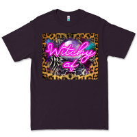 Plum Witchy Af Crystal Ball Premium Tee - LillyAllenDesigns