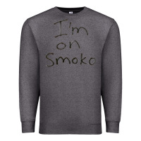 Charcoal Heather handwritten i'm on smoko hot australian lingo the chats Premium Sweatshirt - lanVoArt