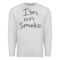 Dove Grey handwritten i'm on smoko hot australian lingo the chats Premium Sweatshirt - lanVoArt