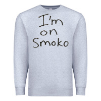 Heather Grey handwritten i'm on smoko hot australian lingo the chats Premium Sweatshirt - lanVoArt