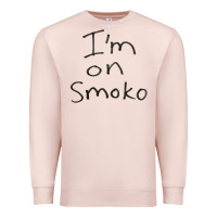 Pale Pink handwritten i'm on smoko hot australian lingo the chats Premium Sweatshirt - lanVoArt