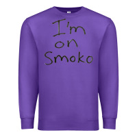 Purple handwritten i'm on smoko hot australian lingo the chats Premium Sweatshirt - lanVoArt