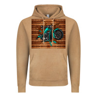Vintage Camel woodgrain motorcycle Vintage Hoodie - TumblerDesignByShophia