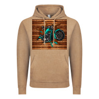Vintage Coffee woodgrain motorcycle Vintage Hoodie - TumblerDesignByShophia