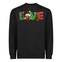 Black love christmas gnome Heavyweight Sweatshirt - BundleAndBundleShop