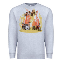 Heather Grey the arcade fire Premium Sweatshirt - lanVoArt